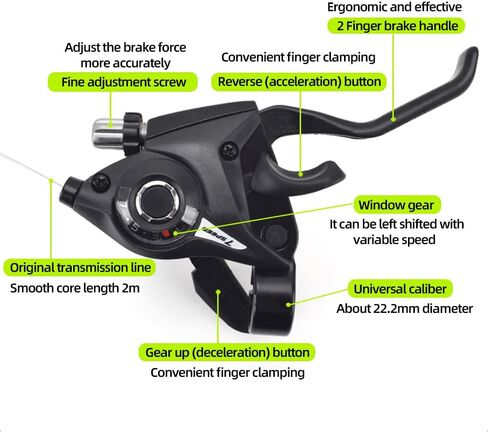 Bike Shifter ST-EF500 3x7, Black Bike Shift/Brake Lever Set 21 Speed with Stainless Inner Shift Cables, not Include Shift Cable Housing,for Road Bike MTB Bike Mountain Bike in Saudi Arabia