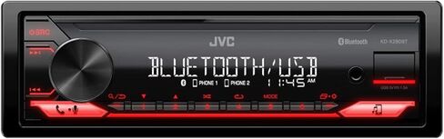 JVC Single DIN AM/FM Radio USB AUX Bluetooth CD Multimedia Receiver Bundle with JVC 6.5" 300 Watt Max Power 2-Way Car Speakers (Pair), (Qty 2) JVC 6x9 400W Max 3-Way Speakers + 50 Ft Speaker Wire in Saudi Arabia