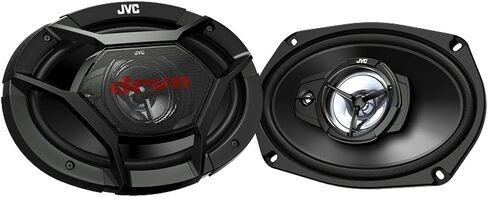 JVC Single DIN AM/FM Radio USB AUX Bluetooth CD Multimedia Receiver Bundle with JVC 6.5" 300 Watt Max Power 2-Way Car Speakers (Pair), (Qty 2) JVC 6x9 400W Max 3-Way Speakers + 50 Ft Speaker Wire in Saudi Arabia