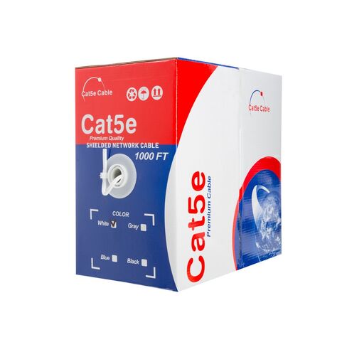 CAT5E FTP 1000 قدم محمية سلك سلكي سلك إيثرنت كابل الشبكة الأزرق in Saudi Arabia