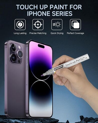 Blue SP87 Touch Up Paint for iPhone 15/15Plus, Phone Frame Scratch Repair Pen with Replacement Tip – Quick & Easy Paint Fix in Saudi Arabia