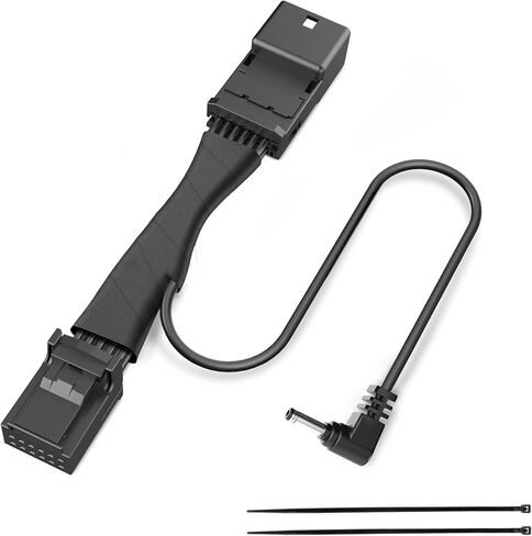 Radar Detector Power Adapter RJ11 Plug (12P Type A) Compatible with Toyota Tacoma15-23,Highlander15-16,Tundra14-21,Sienna,Honda Ridgeline,with Auto-dimming Rearview Mirror,Clean Install in Saudi Arabia