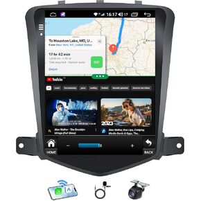 Car Stereo Radio for Chevy Cruze 2009-2015: 5G WiFi 10.4 inch IPS Touchscreen Wireless CarPlay Andriod Auto Bluetooth FM GPS Navigation 1080P Backup Camera Steering Wheel Control
