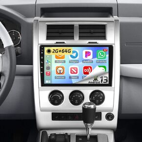 EKAT [2G +64G] لعام 2009 2009 2010 2011 2012 Jeep Liberty Radio Android 13 Car Stereo مع شاشة تعمل باللمس 10 بوصة ، Carplay/Android Auto/1080p/Bluetooth/WiFi +AHD Camera