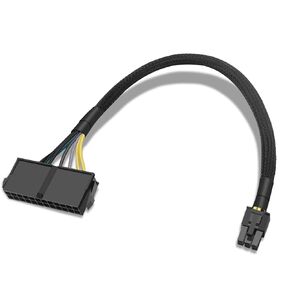 24 Pin to 6 Pin ATX PSU Adapter for Dell Motherboard, 6 Pin Motherboard Power Adapter Cable, for Dell Inspiron, Optiplex, Vostro 13.3inch (34cm)