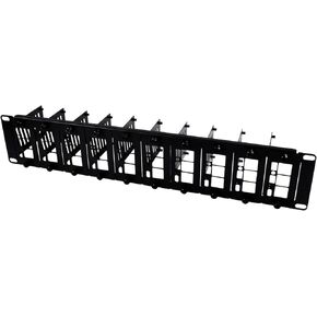 GeeekPi 19 inch 2U Rack Mount for Raspberry Pi 5/4B/3B+/3B, with Removable Front Brackets, Compatible with 19 inch Server Cabinets