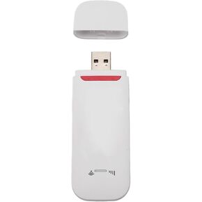 4G LTE USB WiF Modem, Portable WiF Router with SIM Card Slot, Pocket Mobile Hotspot Cordless Network Router, USB Modem Dongle Router, Up to 500Mbps Support 10 Users
