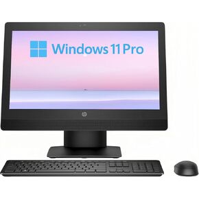 HP ProOne 600 G3 All-in-One Desktop Computer, 21.5" FHD(1920x1080), Core i5-7500 3.4GHz Up to 3.8GHz, 16GB RAM, 256GB SSD, No DVD, USB WiFi+BT, Keyboard and Mouse, Windows 11 Pro (Renewed)