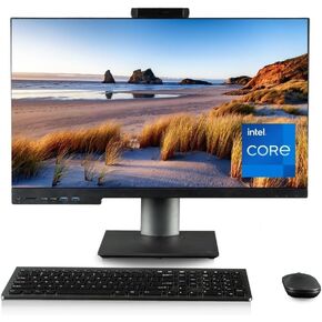 Envision 27" All-in-One Desktop (24-Core Intel i9-14900, 64GB RAM, 4TB NVME, WiFi 6, Windows 11 Pro, Type-C, Web Cam, Card Reader, DVD-RW, FHD, KB/M - Business Computer