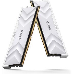 ORICO Raceline Champion DDR5 RAM 32GB (2x16GB) 6000MHz CL30-38-38-76 Low Latency, Dual Platform Overclocking, ON-die ECC Unbuffered DIMM, Enhanced Gaming - Silver