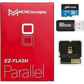 EZ Flash Parallel for DS / 3DS Flash Cartridge + 32GB Micro SD & Adapter R4 by MCMConcepts