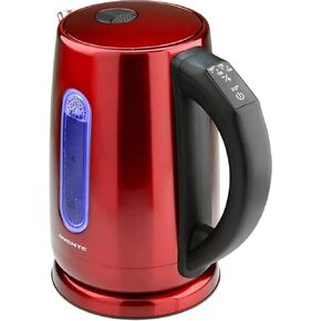 OVENTE Electric Kettle 1500W Fast Boiling Water Heater with 1.7L Double Wall Insulated Borosilicate Glass Interior, Digital Touchscreen, Keep Warm, Auto-Shut Off and Boil-Dry Protection, Black KD96B