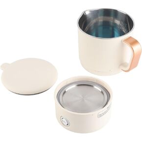 Portable Travel Electric Kettle, Fast Boiling Cordless Water Warmer for Coffee, Tea, 800ML Detachable Hot Water Kettle (US Plug 110V)