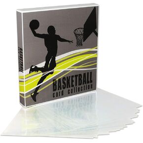 Unikeep Basketball Themed Trading Card Collection Binder with 10 Platinum Series Trading Card Pages. Fully Enclosed Case with a Locking Latch to Keep Cards Secure in Kuwait