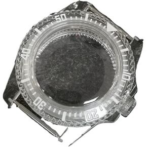 Acrylic Watchcase For NH35/36 4R35/36 Movement Green Luminous watch case