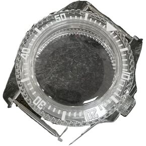 Acrylic Watchcase For NH35/36 4R35/36 Movement Green Luminous Watch Parts watch case