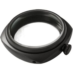 316L Stainless Steel Plated Black Case 45mm Screw In Handle Suitable For 6497/6498 / 3600 Manual Movement watch case