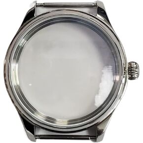 Watch Case Sapphire Glass Manual Winding Movement 316L Stainless Steel compatible with Bomax Marina 44mm ETA6497 / 6498 L1 watch case