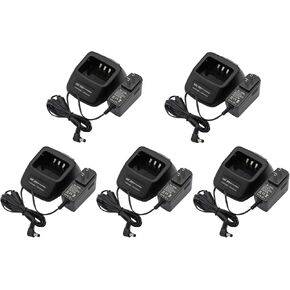5 Pack KSC-35S Rapid Charger fit for Kenwood KNB-45L TK-2000 TK-3000 TK-3400 TK-2402V TK-2200 TK-2200L TK-2206 TK-2202 TK-2207 TK-2207G TK-3200 TK-3200L TH-K20 TH-K20A KNB-63L KNB-65L