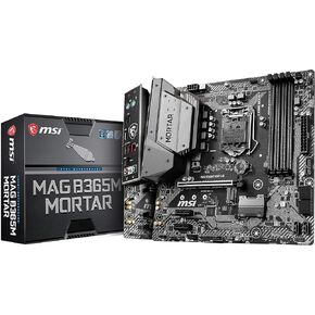 MSI Intel B365 LGA 1151 Support 9th/8th Gen Intel Processors Gigabit LAN DDR4 USB/M.2/HDMI Micro ATX Motherboard (MAG B365M Mortar) (Renewed)