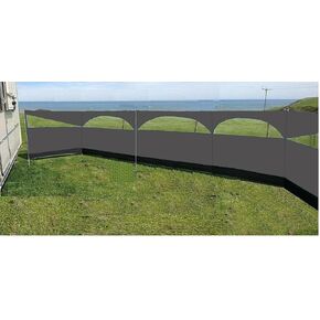 Windbreaker Wind Privacy Screen Camping Blocker 5 Garden Garden Beach Rivel 5ft × × 27.4 قدمًا (حجر رمادي)
