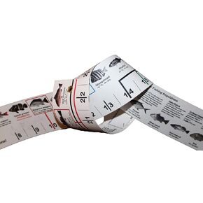 Two (2) Florida Super-Flex Folding Fishing Rulers with Color Photos of 54 FL Saltwater Fish and Their Rules Plus Lots of FL Angler Information
