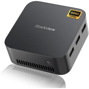 Blackview Mini PC MP80 Intel Alder Lake N95(up to 3.4GHz), Mini Computer 16GB RAM DDR5 512GB SSD, Mini Desktop Computers Support 4K Triple HDMI Display, Mini PC Windows 11 WiFi/BT/Office/Remote Work