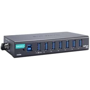 Uport 407A, 7-Port Industrial-Grade USB 3.2 hubs, Adaptor Included, 0 to 60°C Operating Temperature