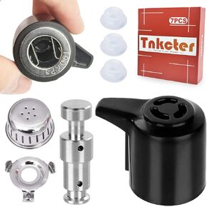 Steam Release Handle Steam Valve with 3 Silicone Caps,Float Valve Replacement Parts for Duo Gourmet 6 qt,Duo/Duo 3, 5, 6 qt, Duo Plus 60 6 Qt,Tnkcter