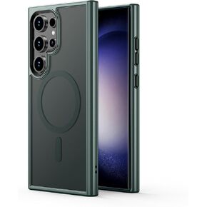 360 درجة قابلة للدوار من أجل Samsung Galaxy S25 Ultra Magnetic مع حامي شاشة X1 و Camera Lens Protector*1 ، متوافق مع Magsafe ، مقاومة صدمية 16 قدمًا من أجل S25 Ultra 6.9 "، Clear