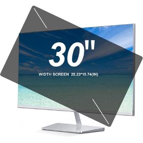 30" Anti Spy Screen Protector Film Privacy Screen, Anti Blue Light/Scratching/Anti Glare Screen Filter, Computer Privacy Screen Protector