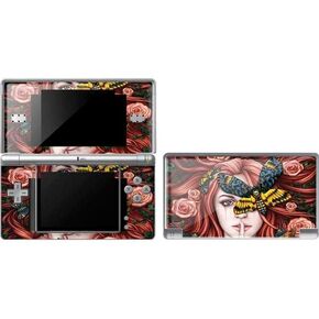 Skinit Decal Gaming Skin Compatible with DS Lite - Originally Designed Gothic Woman and Death Moth Butterflies by Sarah Richter Design