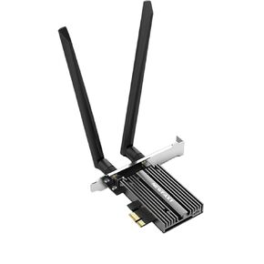 Wf6E Ax210 5374Mbps Blutooth 5.2 Pcl-E Wirieless Adapter 802.11Ax 2.4G/5.8G/6Ghz Network Card for 10, 11, Linux