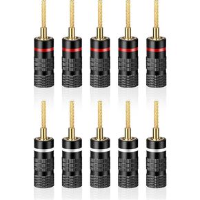 HIFI 10pcs Flex Pin Banana Slips ، موصلات/مقابس موز دبوس 2 مم ، للمدخلات/مكبرات الصوت المحملة بنابض