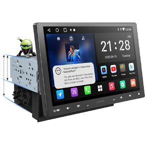 A5L 10 inch Double DIN & Single DIN Adaptive Android Car Stereo, Floating Screen Head Unit, Wireless CarPlay &Android Auto, WiFi/Bluetooth/USB Tethering, MirrorLink, DSP/FM, AI Chat, 2G+32G