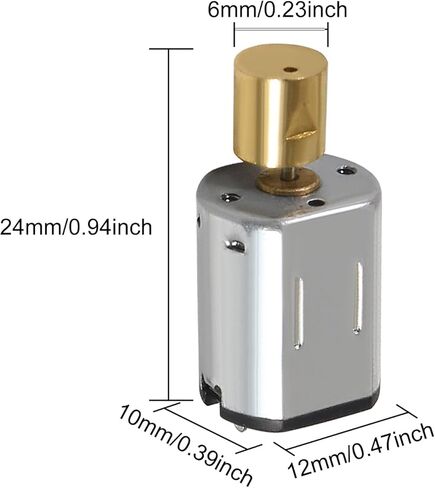 Coliao 6 قطعة Mini Micro N20 Gear Motor DC 3V-6V سرعة بطيئة علبة تروس معدنية كاملة محرك صغير لسيارة RC، نموذج روبوت، ألعاب محرك ذاتية الصنع in Saudi Arabia