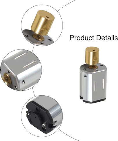 Coliao 6 قطعة Mini Micro N20 Gear Motor DC 3V-6V سرعة بطيئة علبة تروس معدنية كاملة محرك صغير لسيارة RC، نموذج روبوت، ألعاب محرك ذاتية الصنع in Saudi Arabia