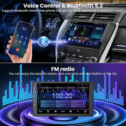 4GB+64GB Android 13 Car Radio for Toyota Camry 2015 2016 2017, 10.2 Inch Touch Screen Support Wireless CarPlay & Android Auto, Bluetooth 5.2 & Voice Control, GPS & WiFi, Backup Camera Car Stereo in Saudi Arabia