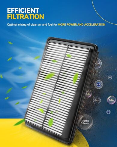 PHILTOP Engine Air Filter, EAF057 (CA10677) Replacement for RAV4 Gas (2013-2018), Camry Hybird (2012-2017), Avalon Hybrid (2013-2018), LS460 (2007-2017), LS600H, ES300H, HS250H in Saudi Arabia