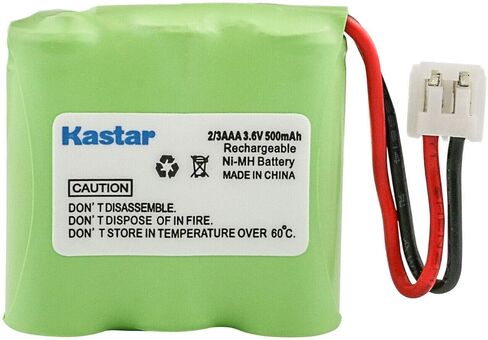 Kastar 2-Pack NiMH Battery 2/3AAA 3.6V 500mAh Replacement for Binatone E3300, Advance 100, Binatone E3310, Binatone Pegasus, BT Quartet 300, BT Quartet 3100, BT Quartet 3500, Cable & Wireless CWD 1000 in Saudi Arabia