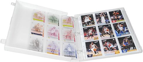 Unikeep Basketball Themed Trading Card Collection Binder with 10 Platinum Series Trading Card Pages. Fully Enclosed Case with a Locking Latch to Keep Cards Secure in Saudi Arabia