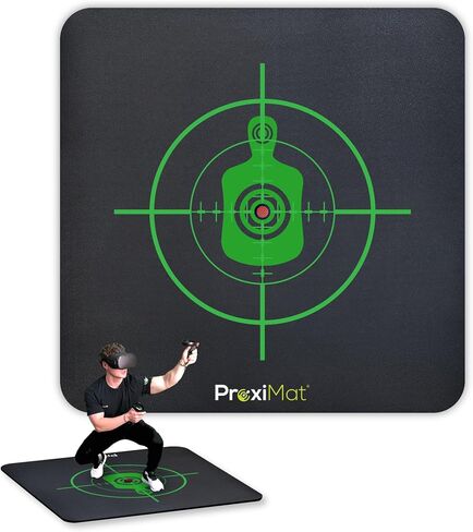 VR Mat - Proximat® Scope - حصيرة مربعة مضادة للاعتيارات للواقع الافتراضي - تلعب مع كلا القدمين على حصيرة وتحديد مساحتك - قابلة للتوافق مع Oculus Meta Quest و PlayStation VR و HTC Vive والمزيد (47 بوصة.) in Kuwait