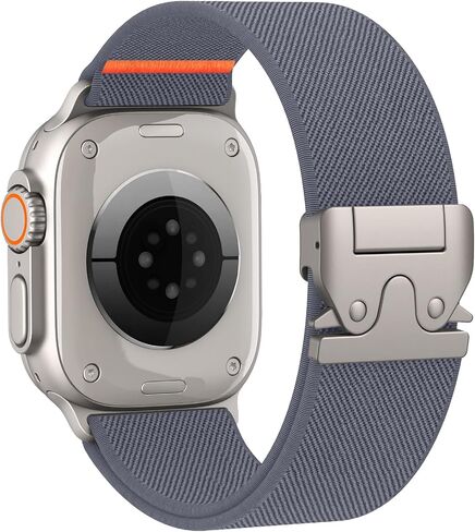 Elastic Sport Band for Apple Watch Ultra/2 Bands 49mm 46mm 45mm 44mm 42mm 41mm 40mm 38mm Men Women, Adjustable Parachute Buckle Nylon Strap Soft Fabric Wristband for iWatch Series 10 SE 9 8 7 6 5 4 3 in Kuwait