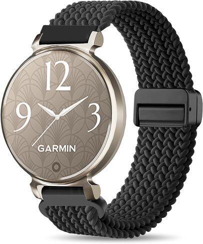 أشرطة نايلون جديلة متوافقة مع Garmin Lily 2 ، Magnetic 14mm نايلون حلقة ناع in Kuwait