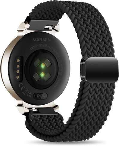 أشرطة نايلون جديلة متوافقة مع Garmin Lily 2 ، Magnetic 14mm نايلون حلقة ناع in Kuwait