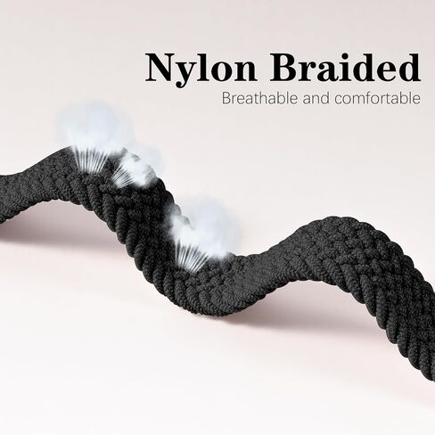 أشرطة نايلون جديلة متوافقة مع Garmin Lily 2 ، Magnetic 14mm نايلون حلقة ناع in Kuwait