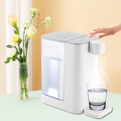 Electric Hot Water Pot Urn for Tea, Coffee - 1600W Instant Hot Water Dispenser with 3L Water Tank, Countertop Water Boiler & Warmer, Adjustable 8 Temperatures & 5 Water Outputs in Saudi Arabia