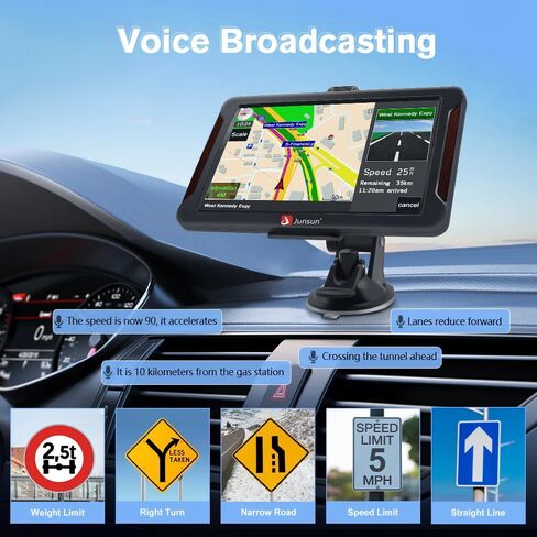NEW GPS MAVIMAGENT للسيارة 7 بوصة مركبة GPS الملاحة 8G الذاكرة المحمولة الشاحنة المستكشف HD شاشة لمس أمريكا الشمالية MAPS تحديث آخر في عام 2025 يحتوي على الولايات المتحدة الأمريكية ، كندا ، المكسيك in Saudi Arabia