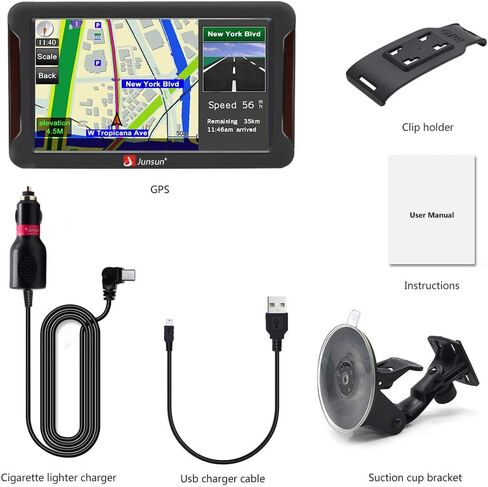 NEW GPS MAVIMAGENT للسيارة 7 بوصة مركبة GPS الملاحة 8G الذاكرة المحمولة الشاحنة المستكشف HD شاشة لمس أمريكا الشمالية MAPS تحديث آخر في عام 2025 يحتوي على الولايات المتحدة الأمريكية ، كندا ، المكسيك in Saudi Arabia