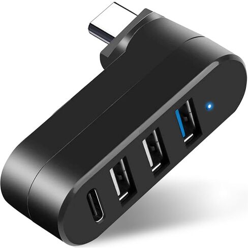 VIENON 4-Port USB C Hub [90°/180° Degree Rotatable], USB C Adapter Splitter, USB Extender for MacBook, iMac, Surface, and More C Port Laptop in Saudi Arabia